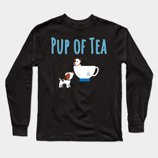 PUP OF TEA Long Sleeve T-Shirt by Lin Watchorn 